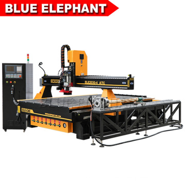 Blue Elephant 4 Axis Foam Oscillating Cutting CNC Router for Wooden Table Leg